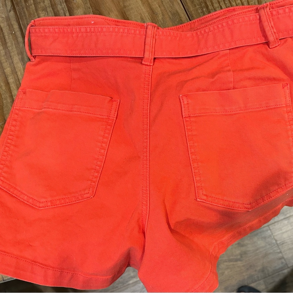 GAP dark orange High Waist Shorts with Vibrant Style